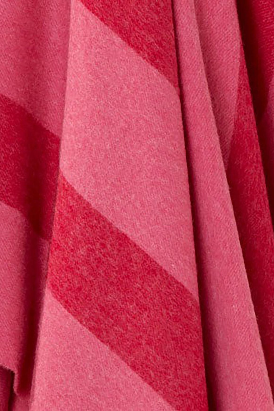 NZ Wool Throw - Stripe Pink | 100% Merino Wool