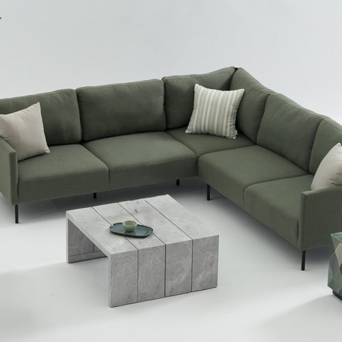 Milan Corner Sofa - Green