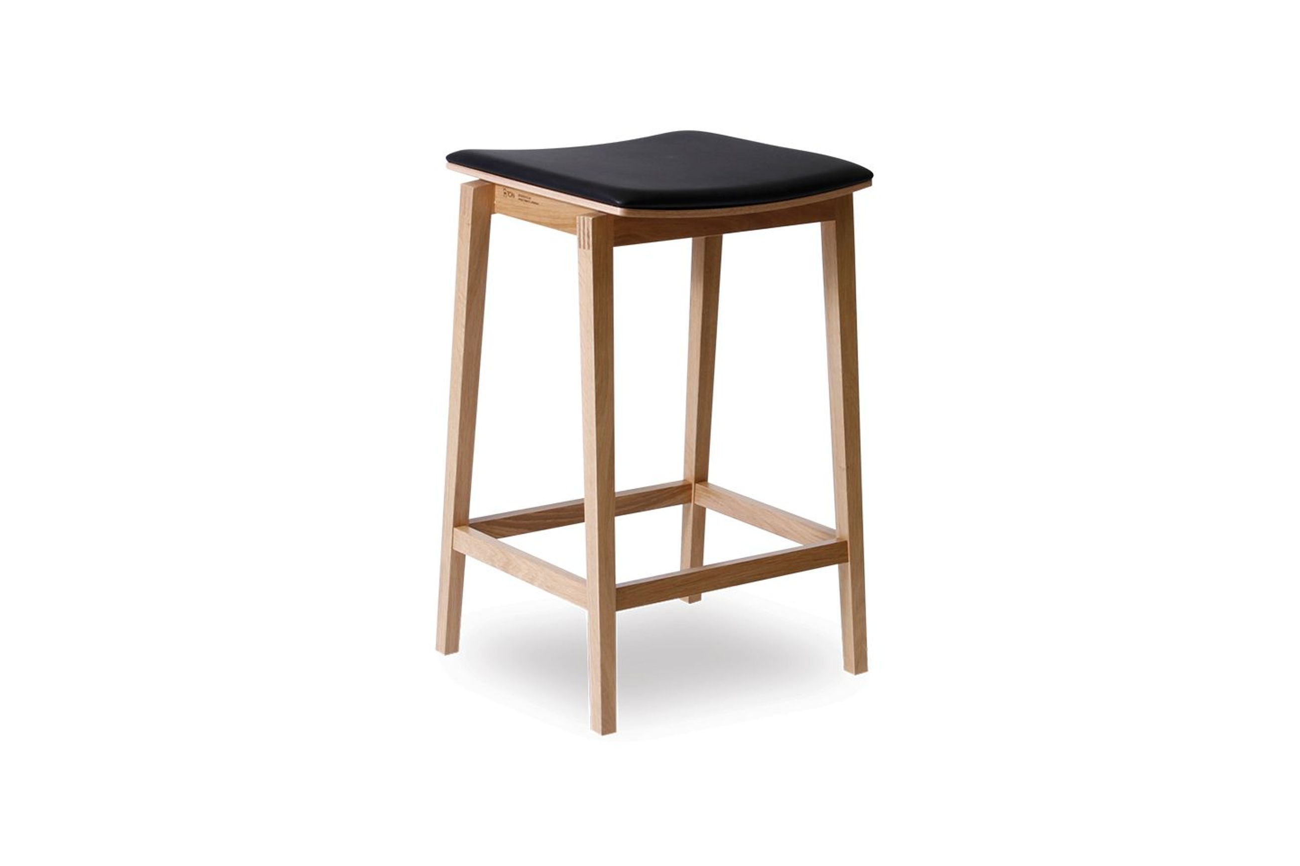 Stockholm Kitchen Stool - Natural Oak - by TON