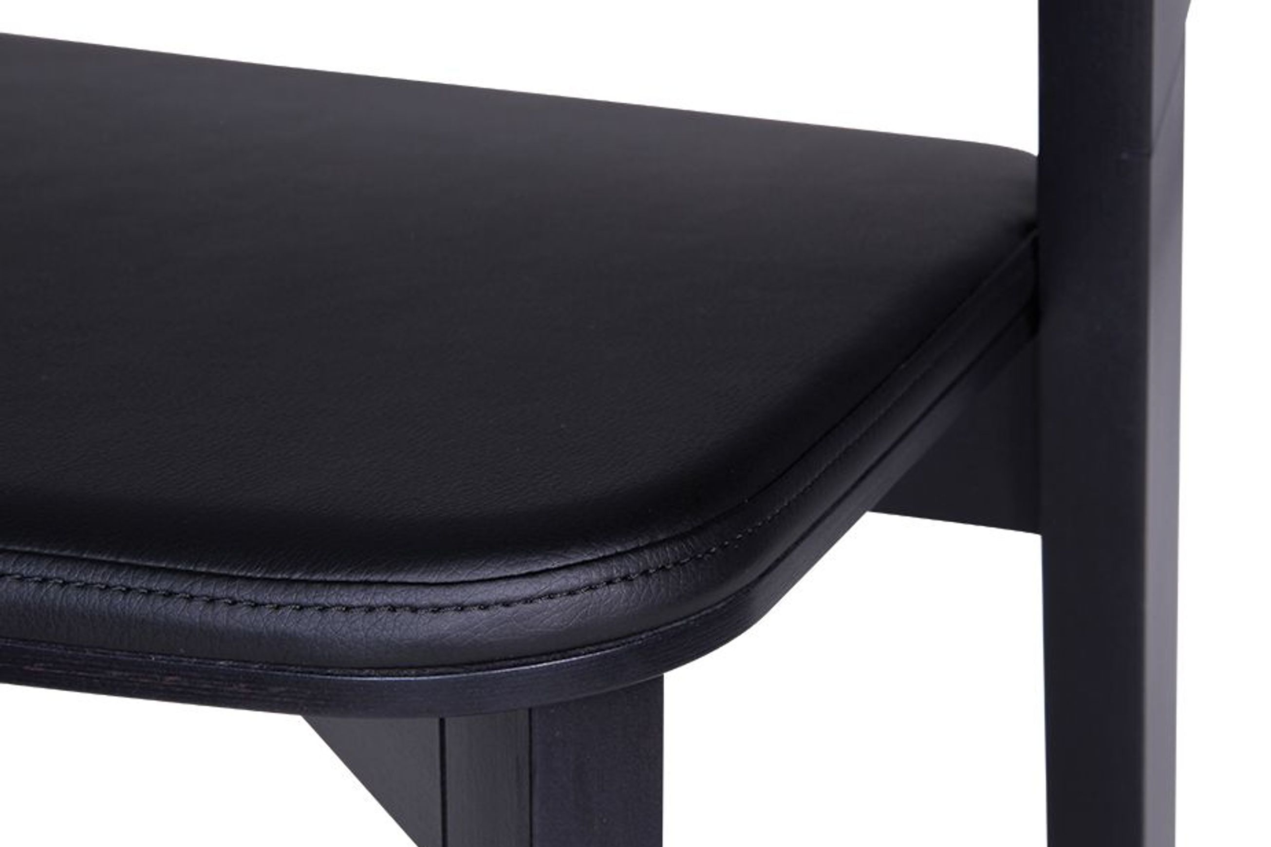 Merano Kitchen Stool - Black Stained  - by TON