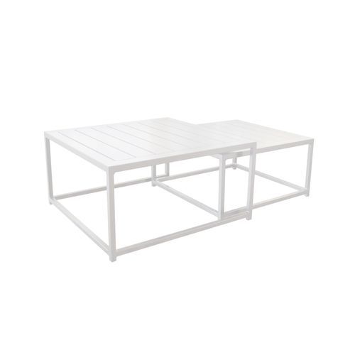 Mood Square Coffee Table Set White
