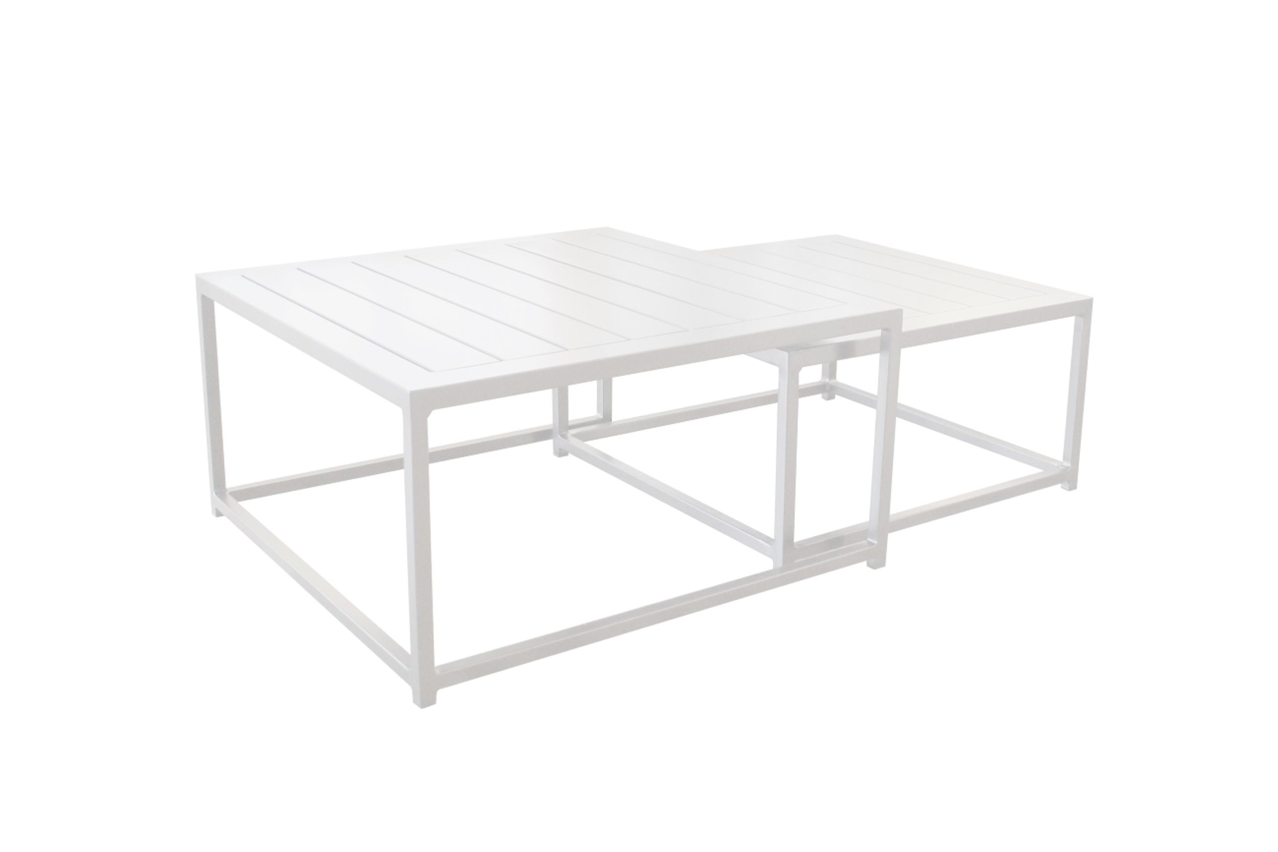 Mood Square Coffee Table Set White