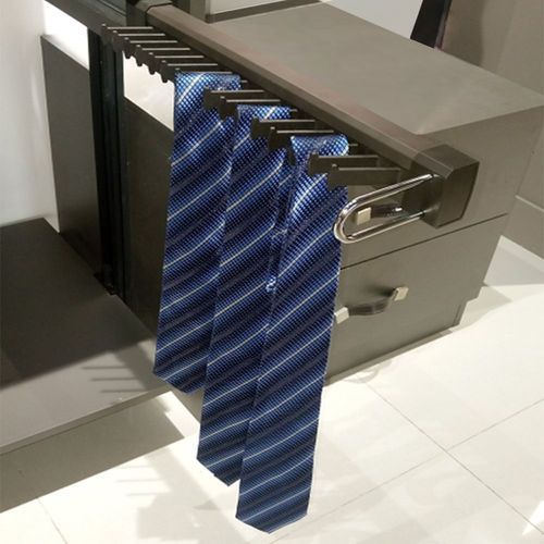 Slide-Out Side-Mounted Tie Rack