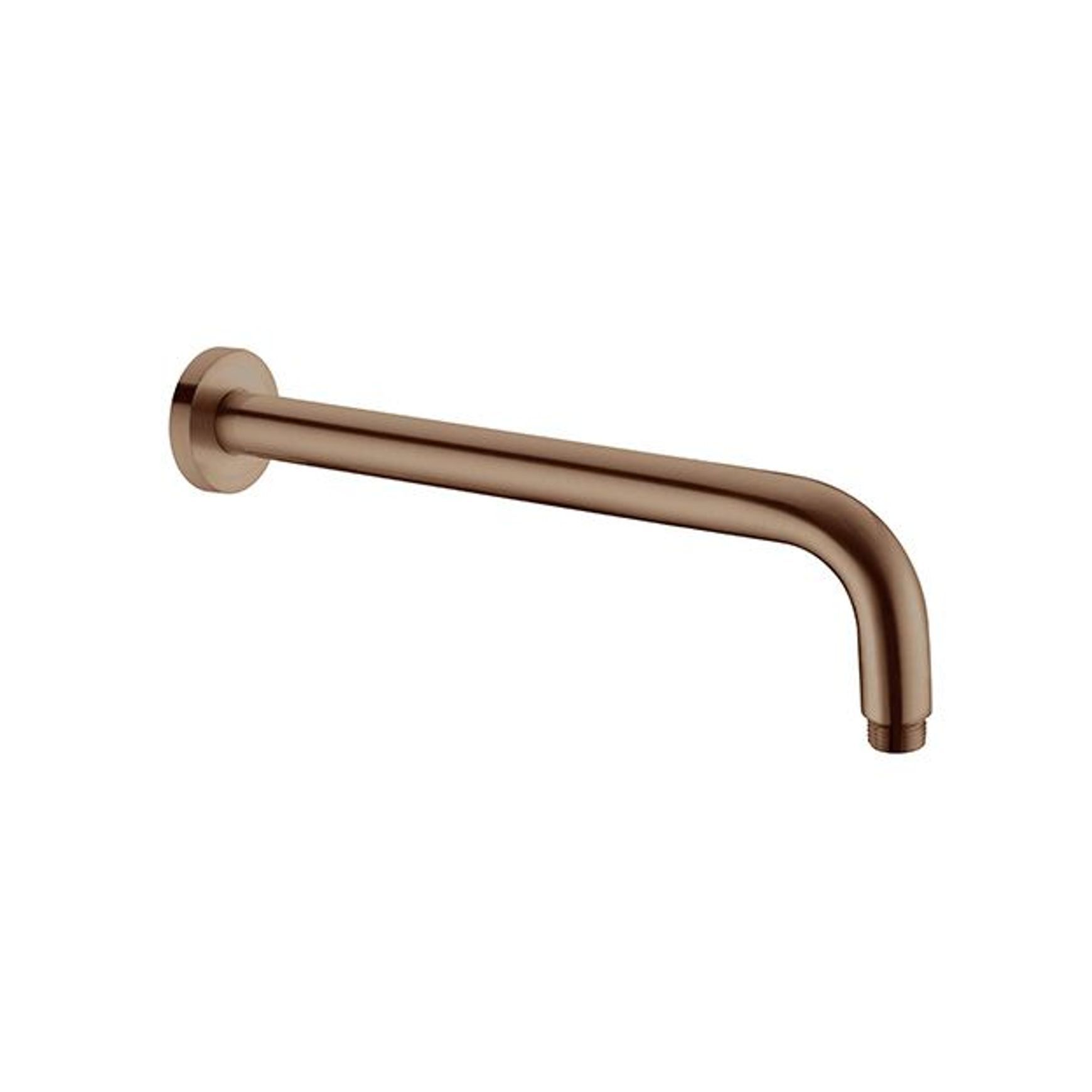 Round Shower Arm 500mm Length Brushed Bronze