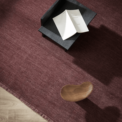 Baya Sandringham 100% NZ Wool Rug - Merlot