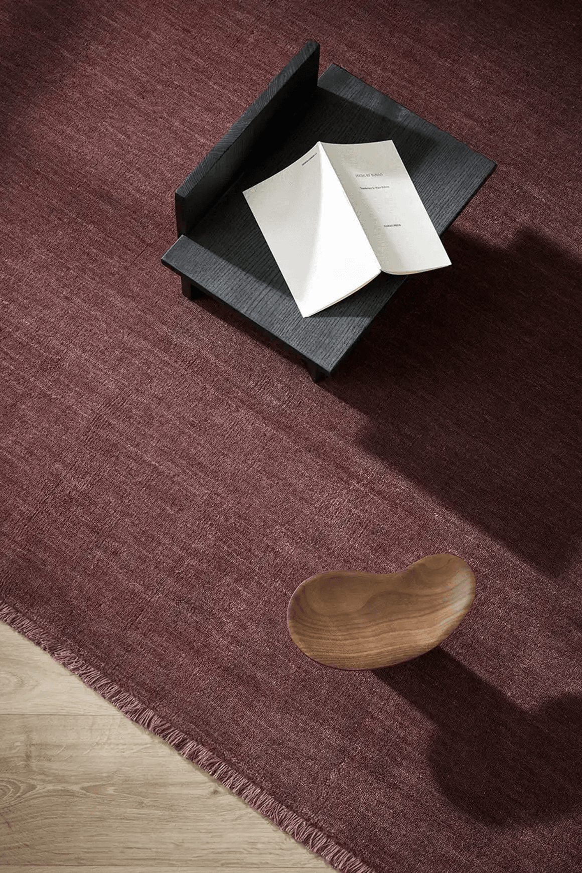Baya Sandringham 100% NZ Wool Rug - Merlot