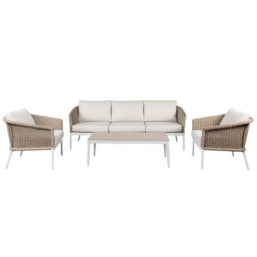 Ohope 4pc Rattan Outdoor Lounge Set