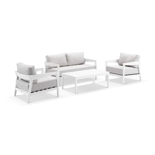 Omaha 2-Seater Lounge Set - White