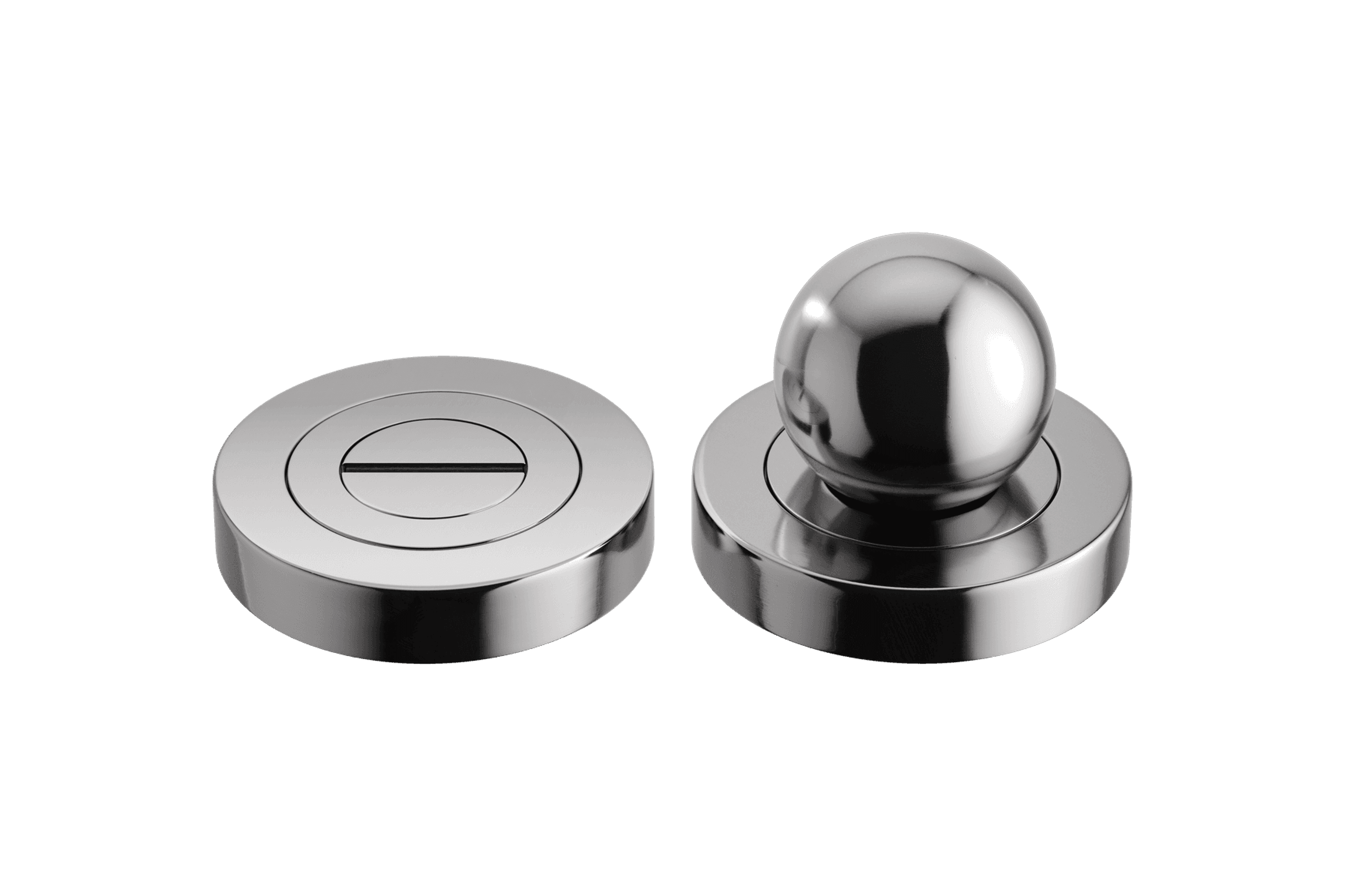 Puerto Privacy Turn - Round | Polished Chrome