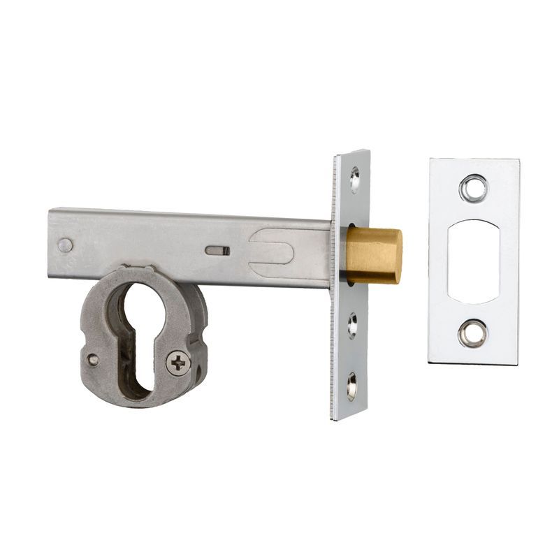 Euro Mortice Deadbolt - 60mm Backset | Polished Chrome