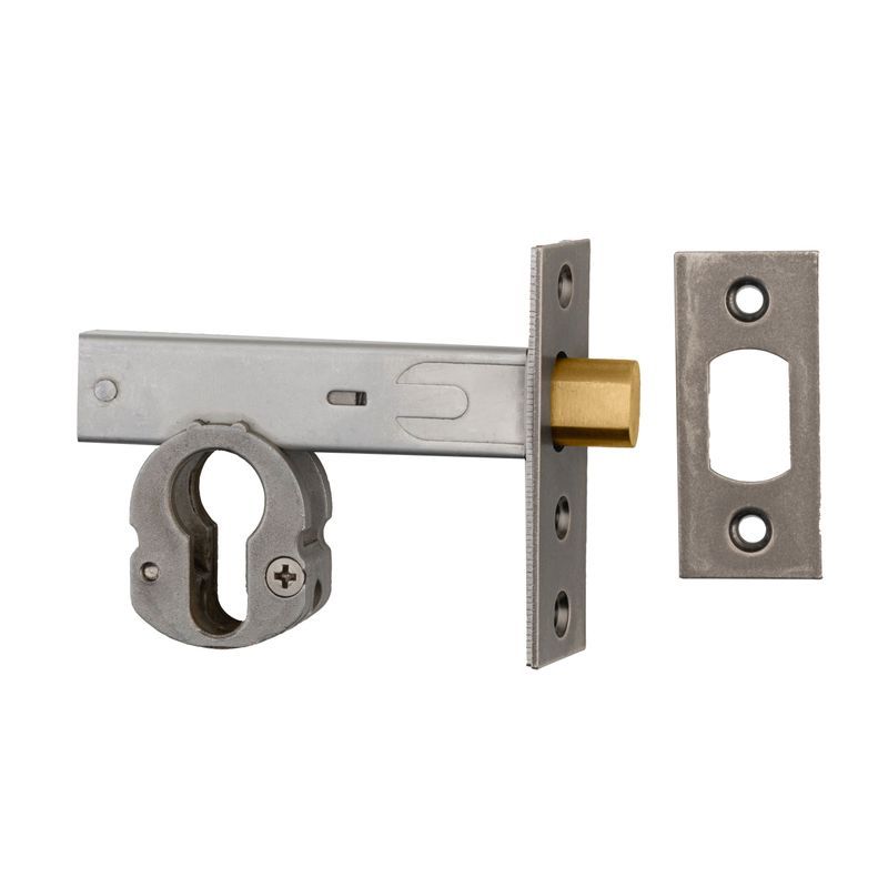 Euro Mortice Deadbolt - 60mm Backset | Distressed Nickel