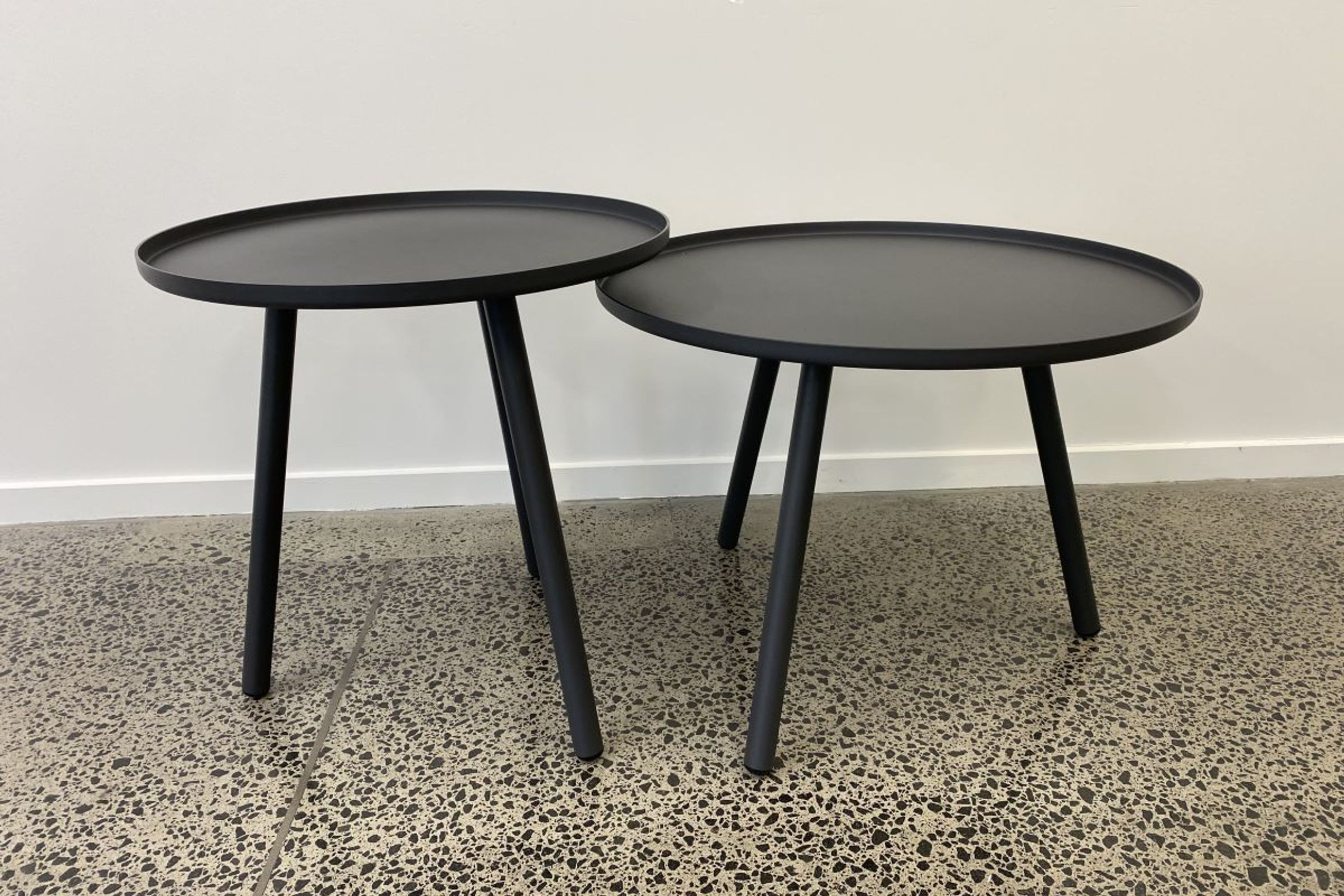 Palm Coffee Table Set 50 + 60cm - Charcoal