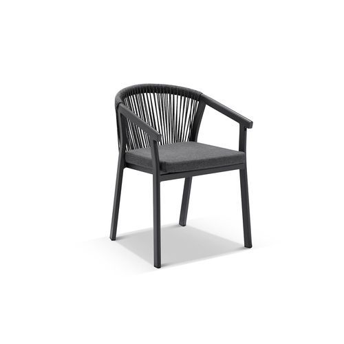 Panama Outdoor Rope Dining Chair | Slate Grey