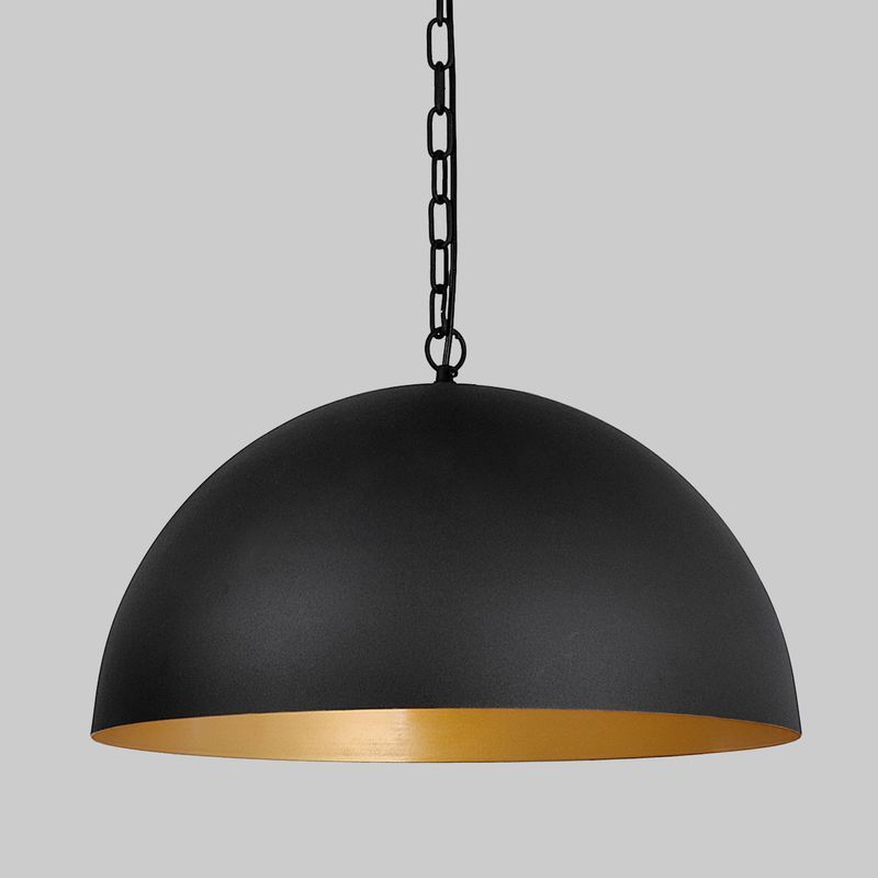 Presley | Dome Pendant Light - Black