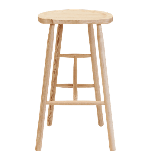 Puccio Wooden High Stool