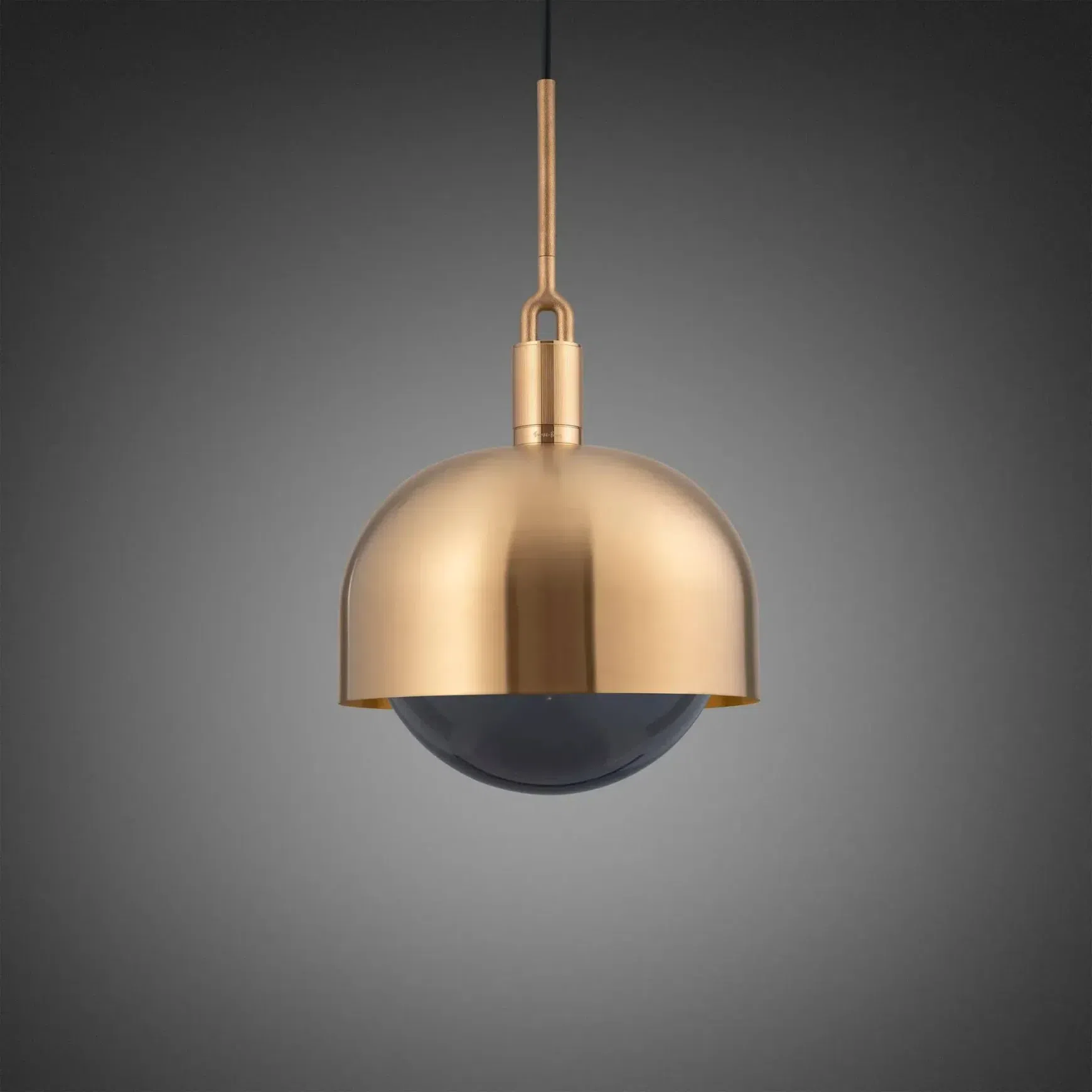 Forked Shade and Globe Pendant