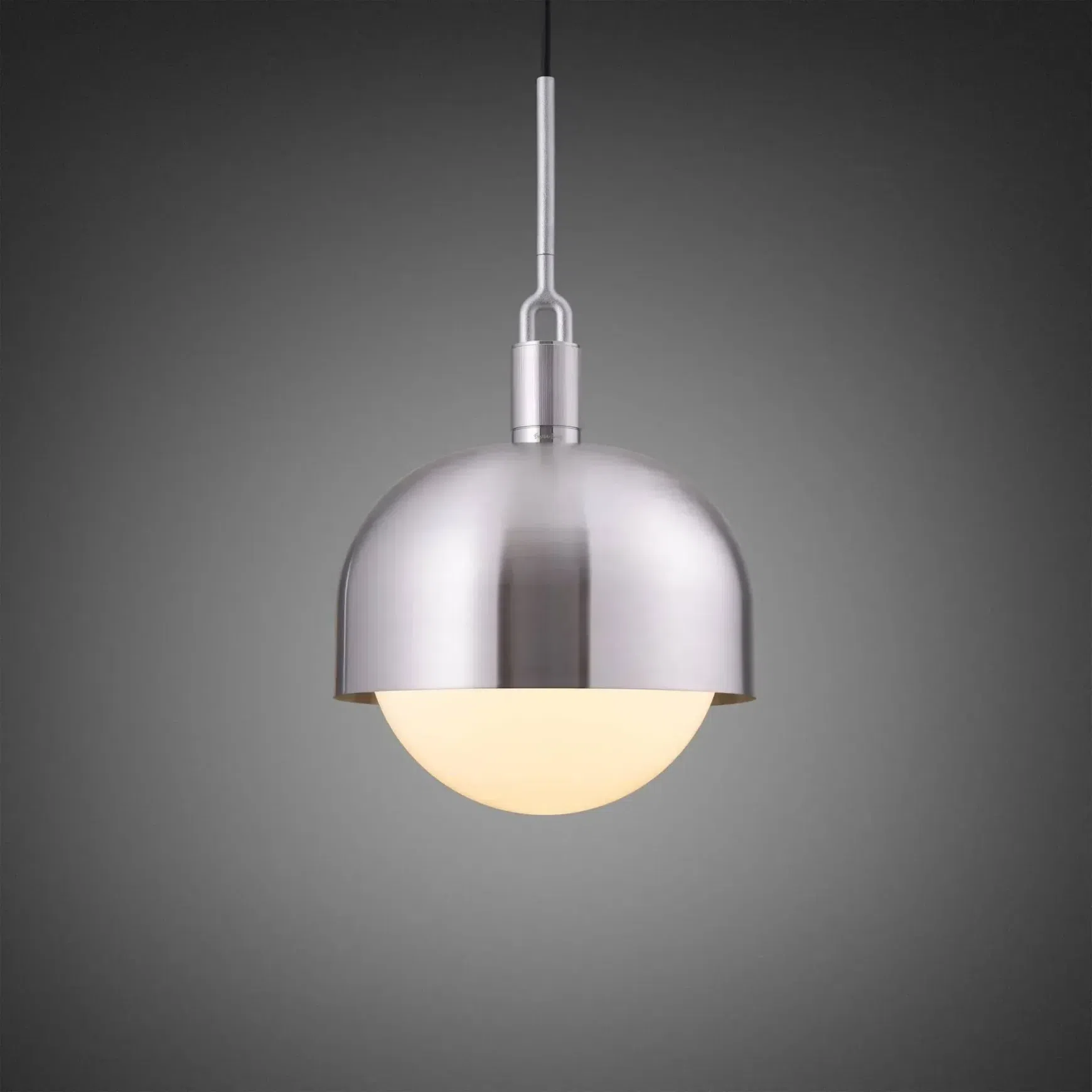 Forked Shade and Globe Pendant