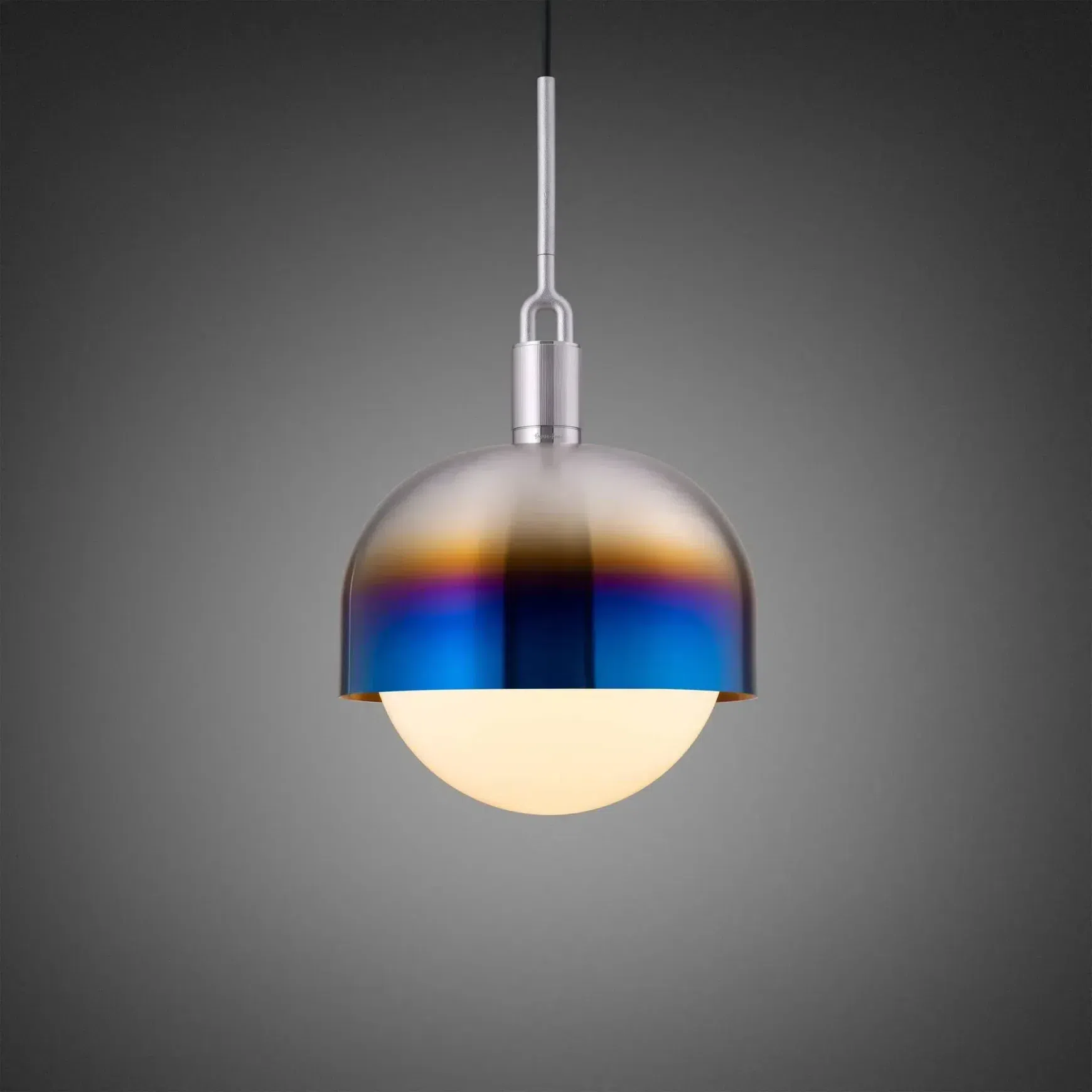 Forked Shade and Globe Pendant
