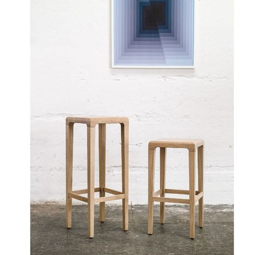 Rioja Bar Stool - Natural Oak - 80cm - by TON