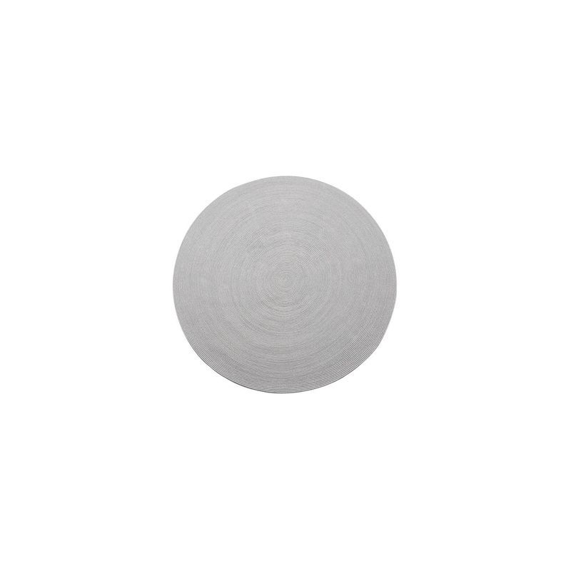 Round Outdoor Rug - Light Grey
