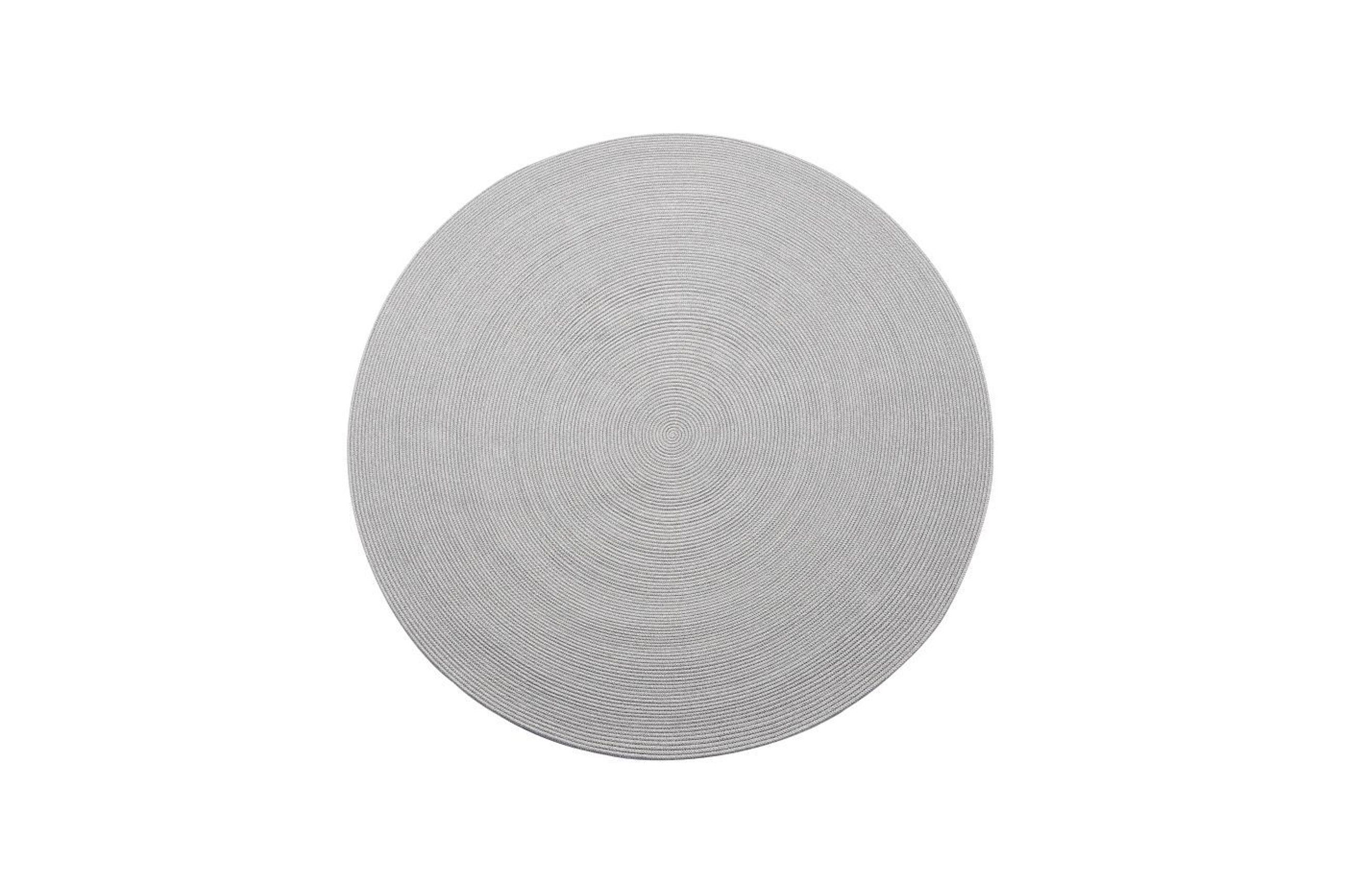 Round Outdoor Rug - Light Grey