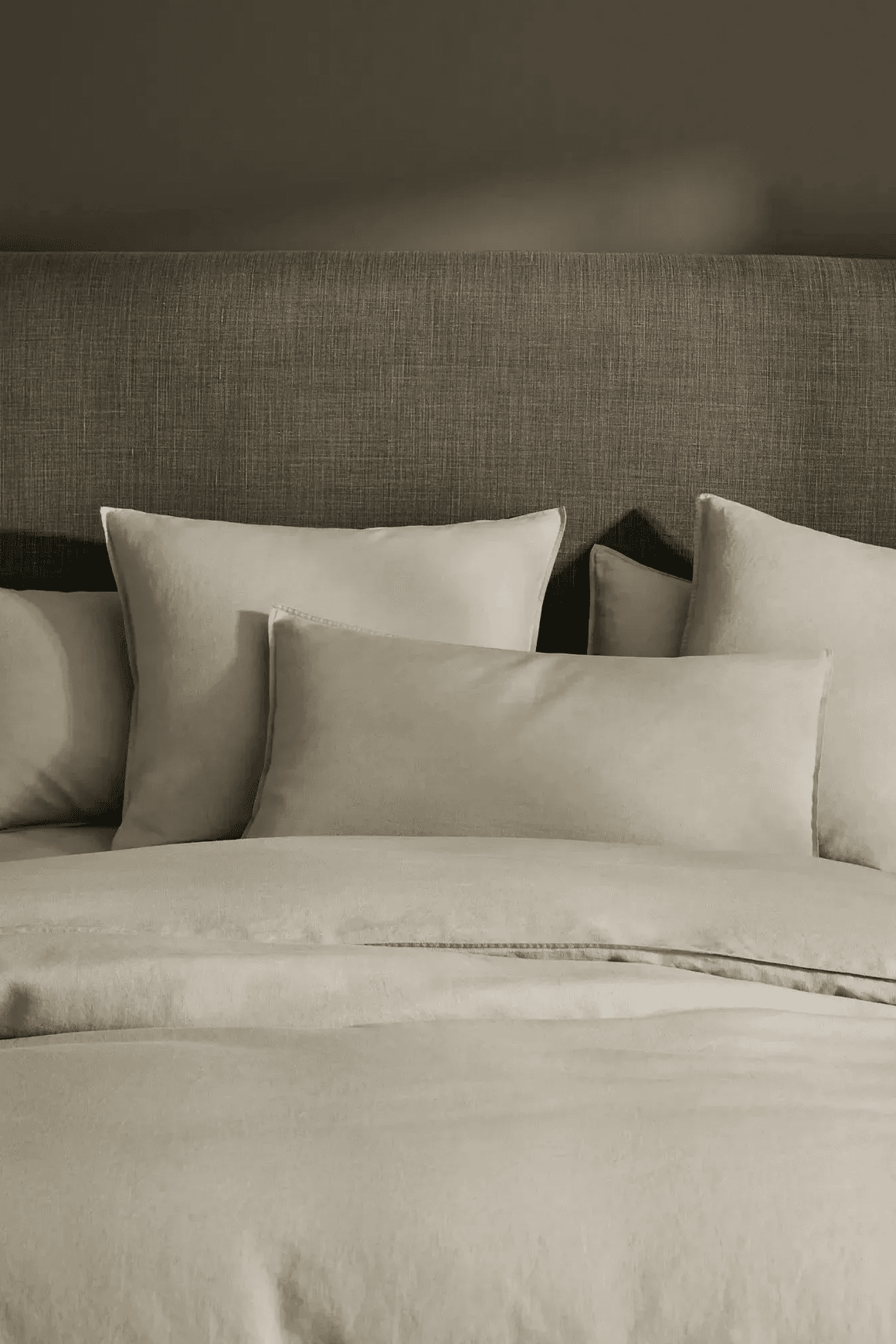 Ravello Linen Fitted Sheet - Sage | Weave Home Bed Linen