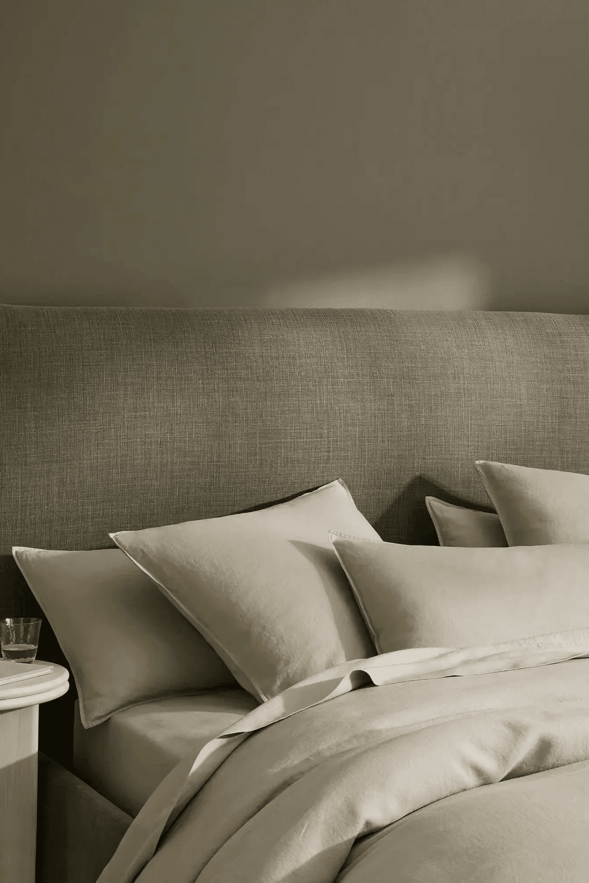 Ravello Linen Fitted Sheet - Sage | Weave Home Bed Linen