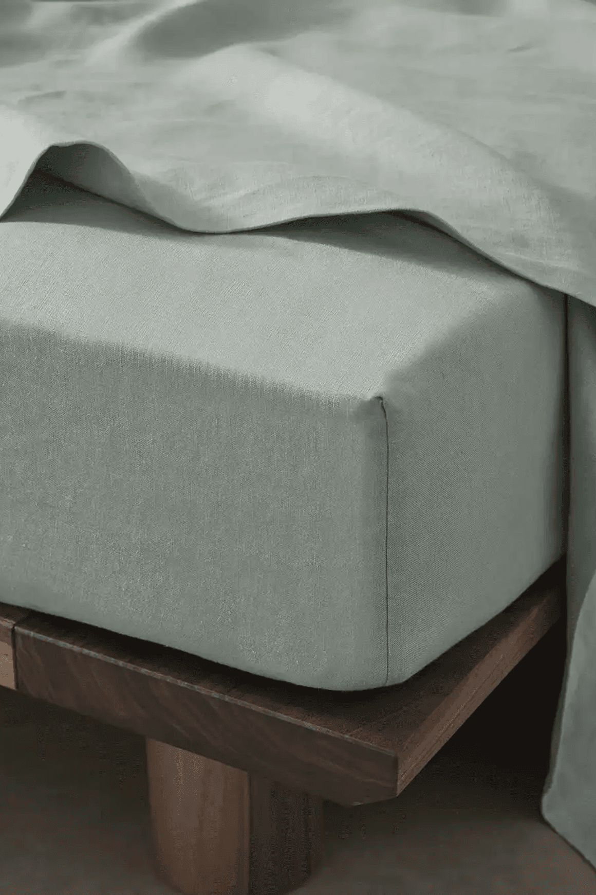 Ravello Linen Flat Sheet - Sage | Weave Home Bed Linen