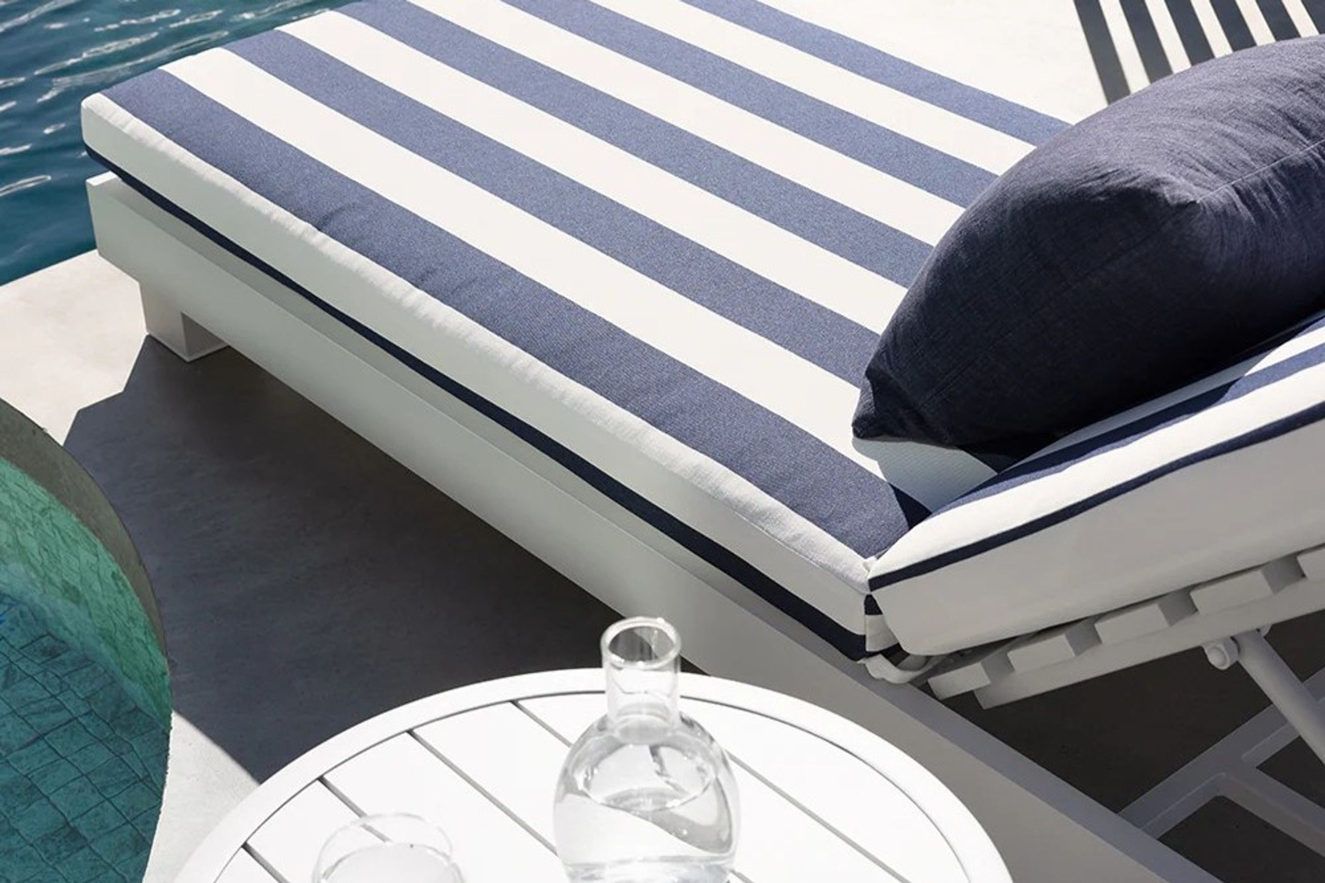 Santorini Sun Lounger - White