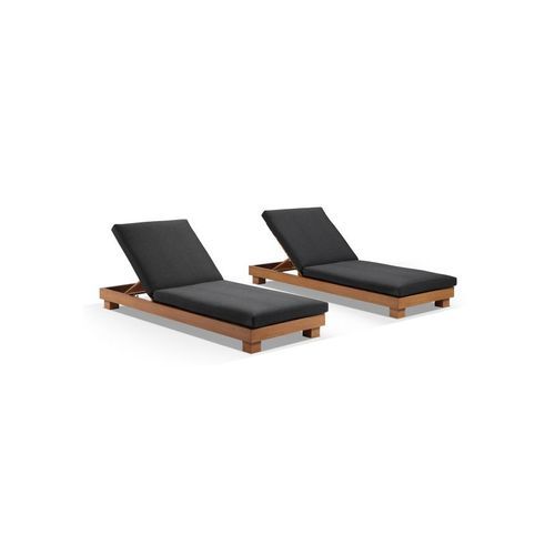 Santorini Aluminium Sun Lounge Set | Denim Cushions