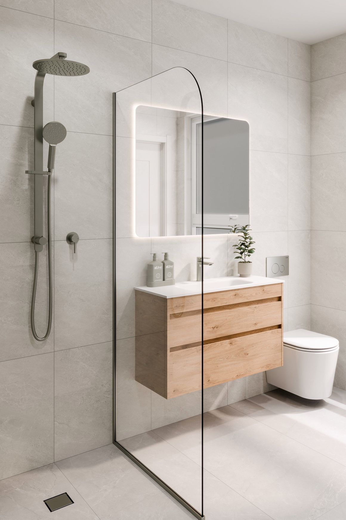 Luxe 750 Slim Wall Hung Vanity |  2 Drawer