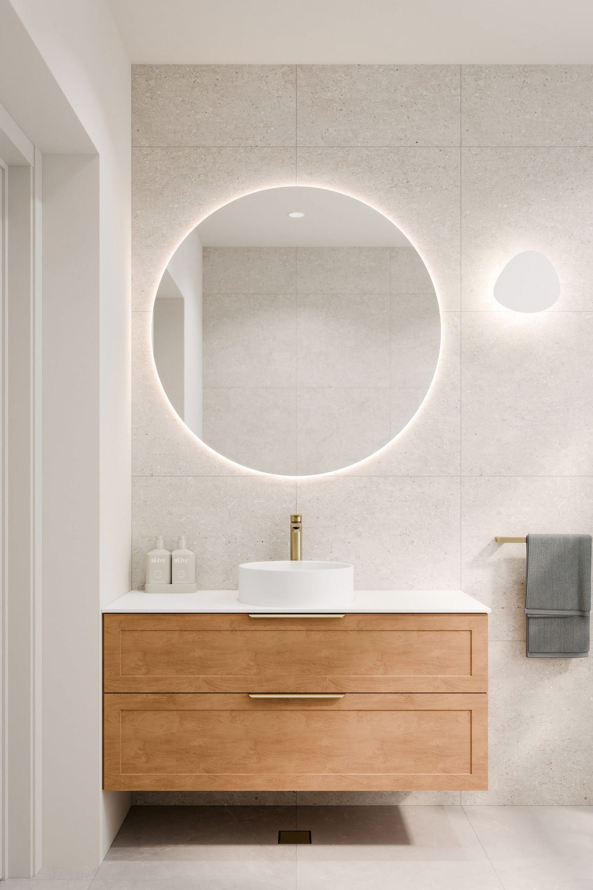 Code Euro 1050 Round Mirror