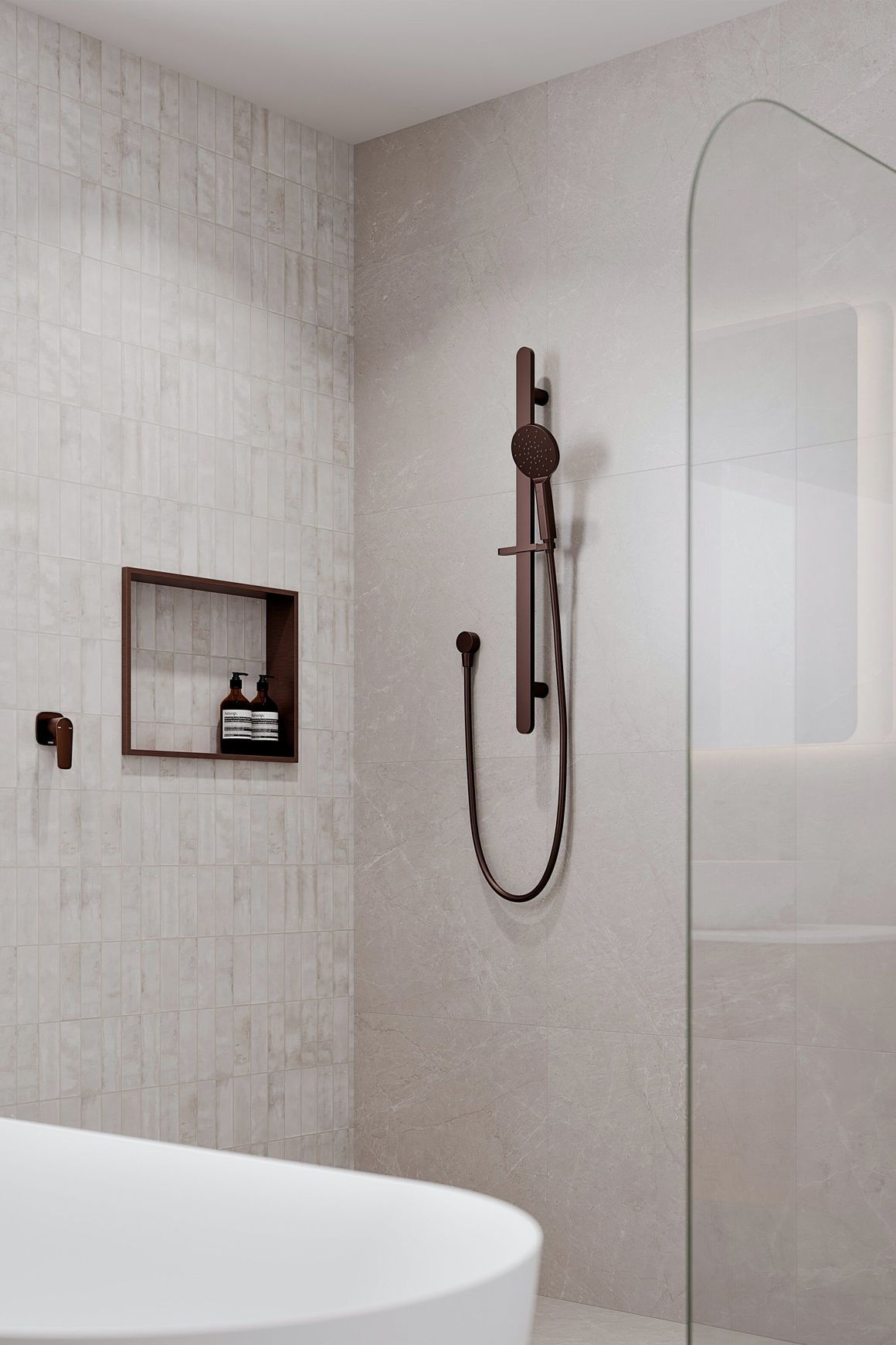 Lineare Slide Shower
