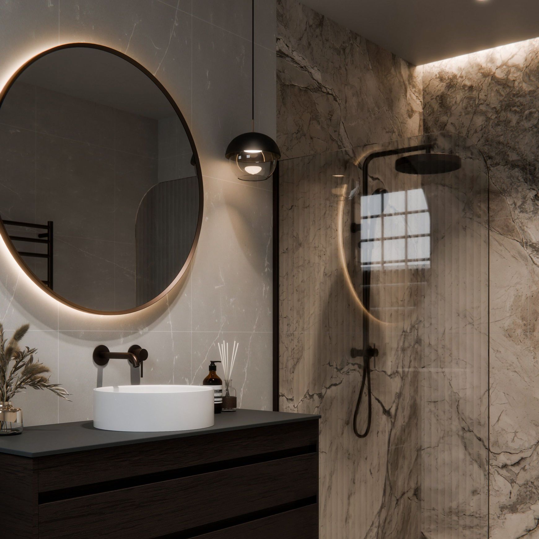 Aura Round 1050 LED Mirror