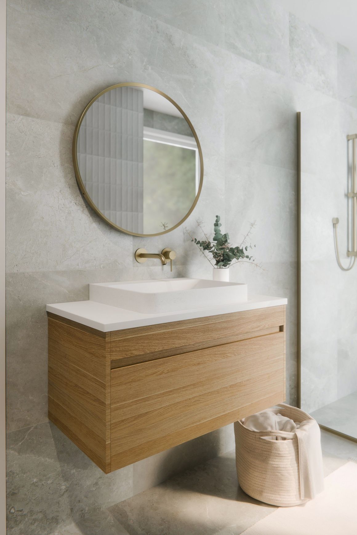 Code Luxe 600 Wall Hung Vanity | Single Drawer