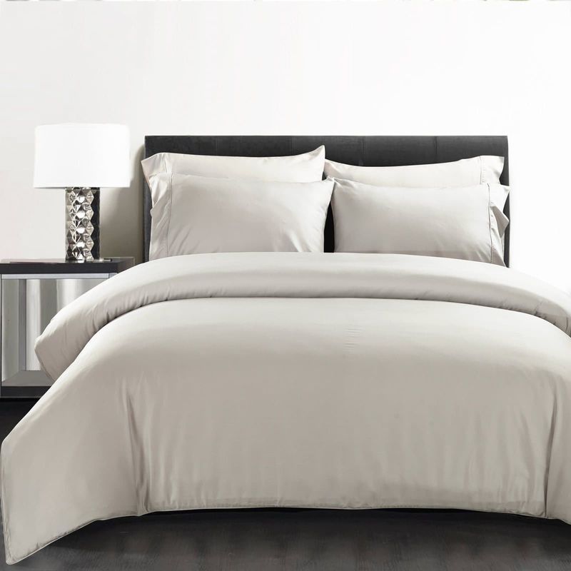 Silky Soft Bamboo Quilt Cover - Silver