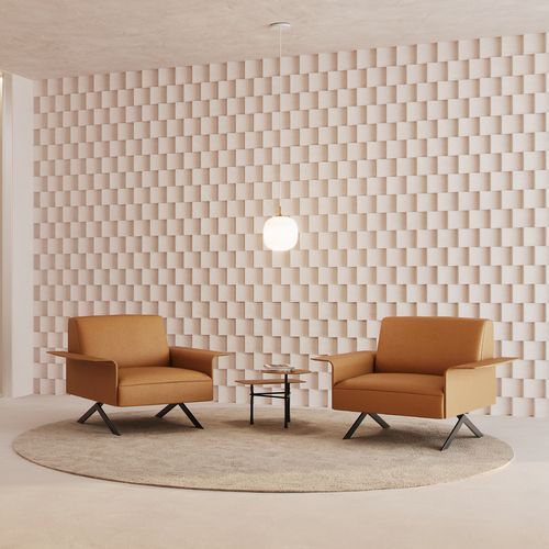 Sistema Legs Armchair - Curved Armrest