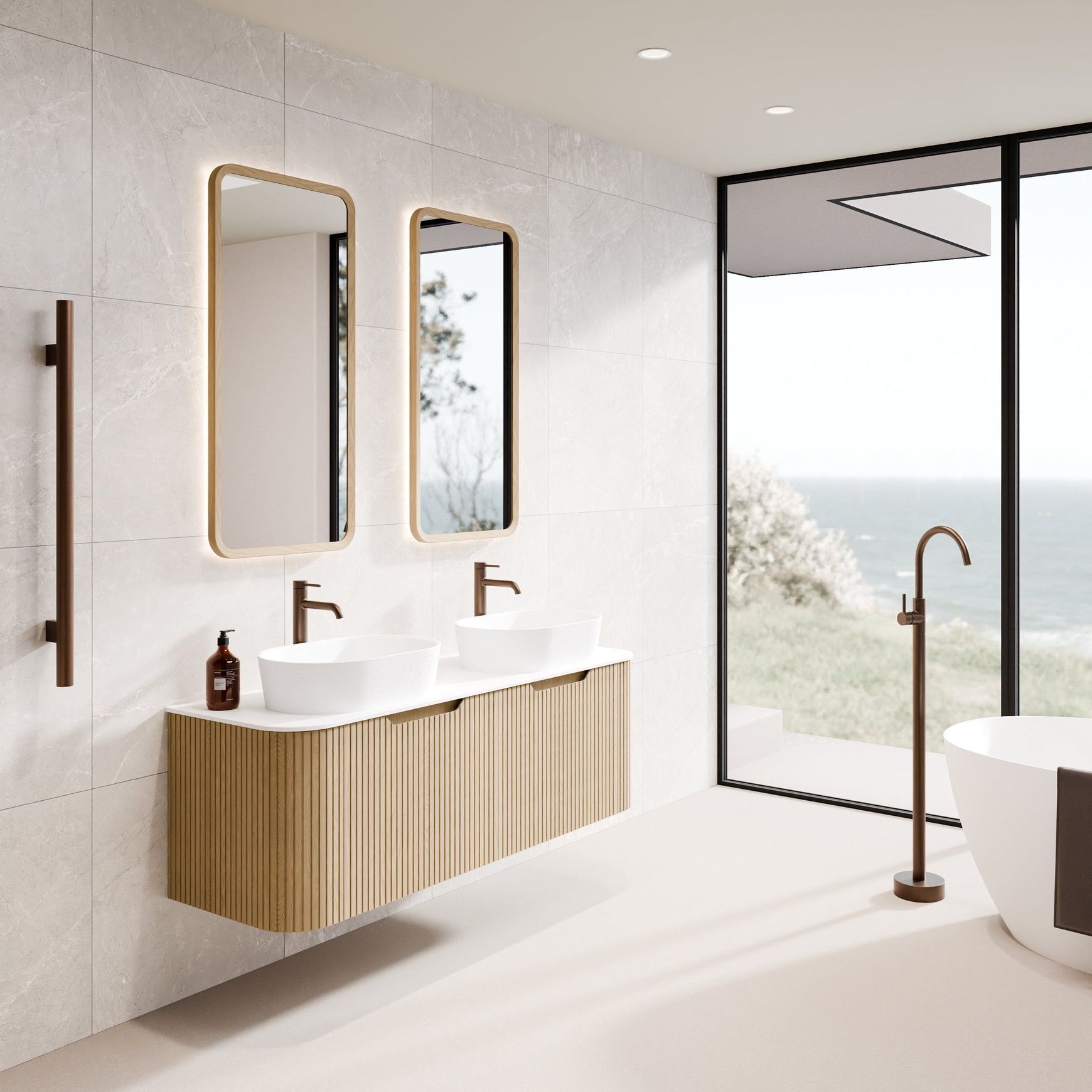 Sora Rectangle LED Mirror | 500x1050
