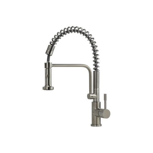 Signatur - Stainless Steel Kitchen Mixer Tap - Pull Out with Dual Flow - Brushed