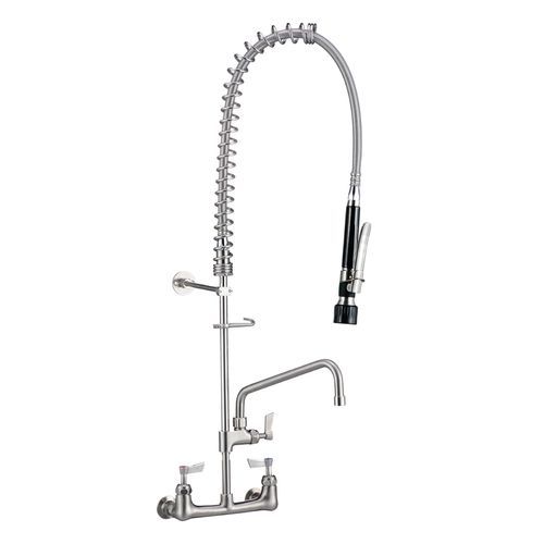 Stainless Steel Exposed Wall Mounted Pre Rinse Unit With Pot Filler
