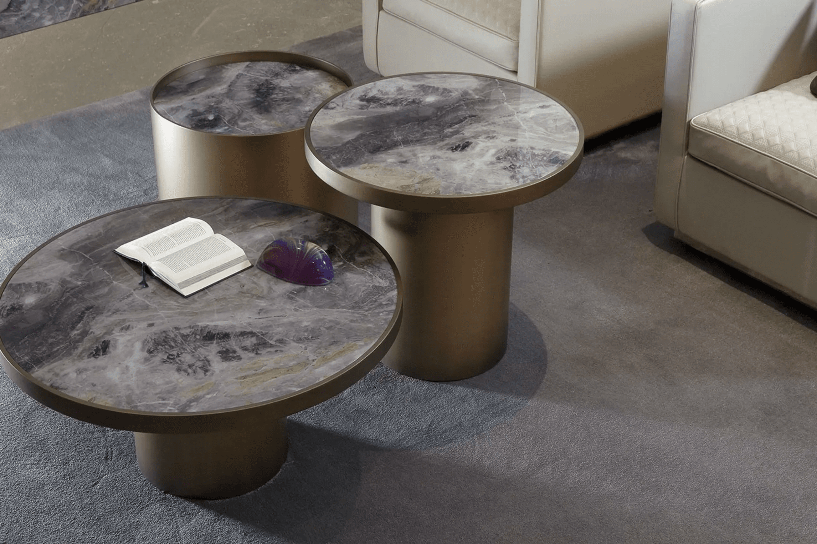 Tau Side & Coffee Table