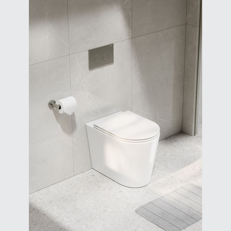 Pure Typhoon Inwall Toilet Suite | Brushed Nickel Btn