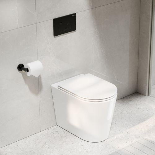 Pure Typhoon Inwall Toilet Suite | Gunmetal Button