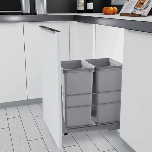 Higold 56L Twin Pull Out Concealed Bin 450mm