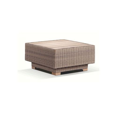 Acapulco Square Teak Top Outdoor Wicker Coffee Table
