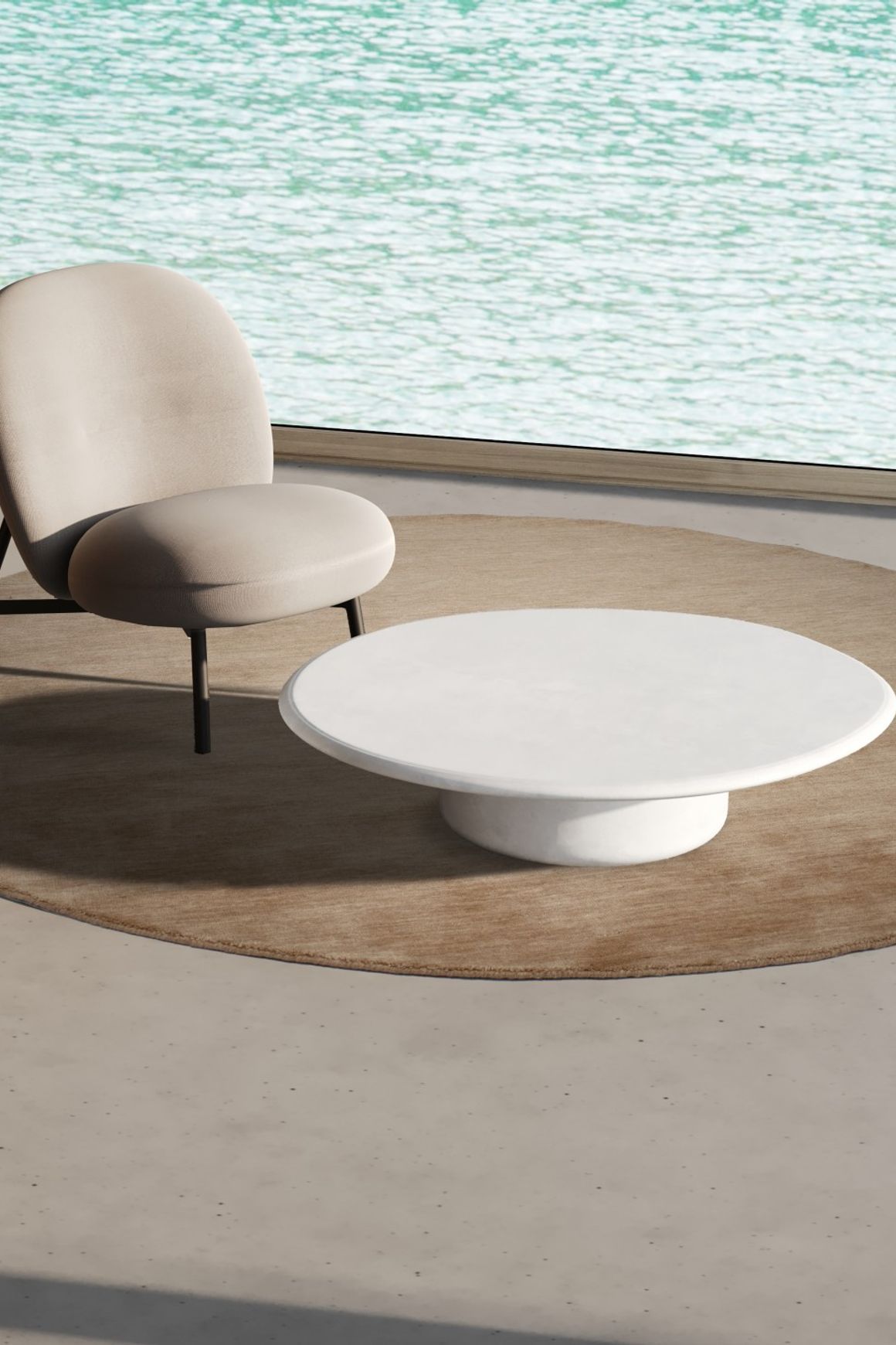 Usoo Coffee Table Large | Salt