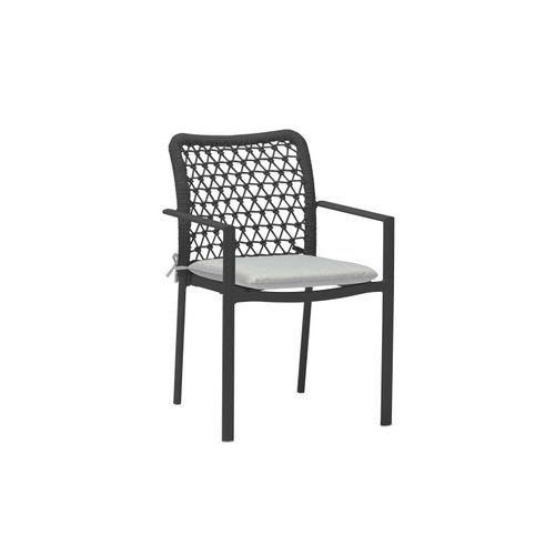 Verona Outdoor Dining Chair - Charcoal