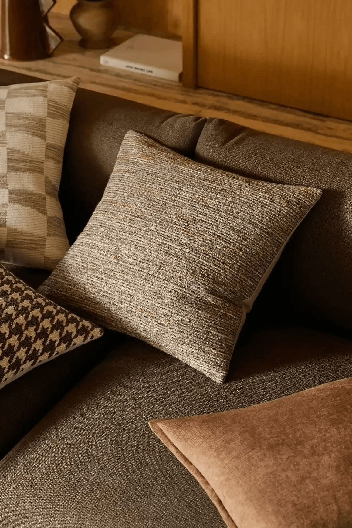 Weave Home Vista Cushion Cover - Natural | Chunky Linen/Wool Blend