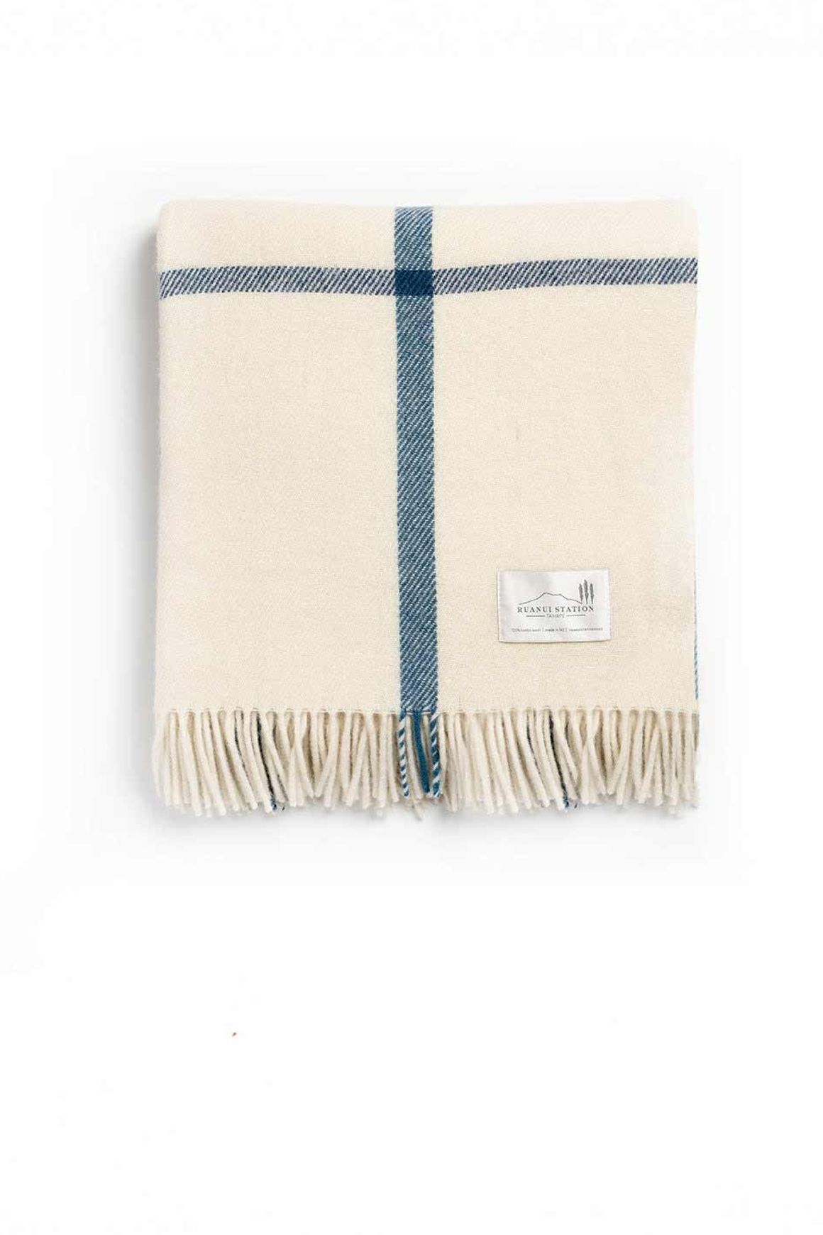 Ruanui Station Lambswool Throw -  Wakarua White