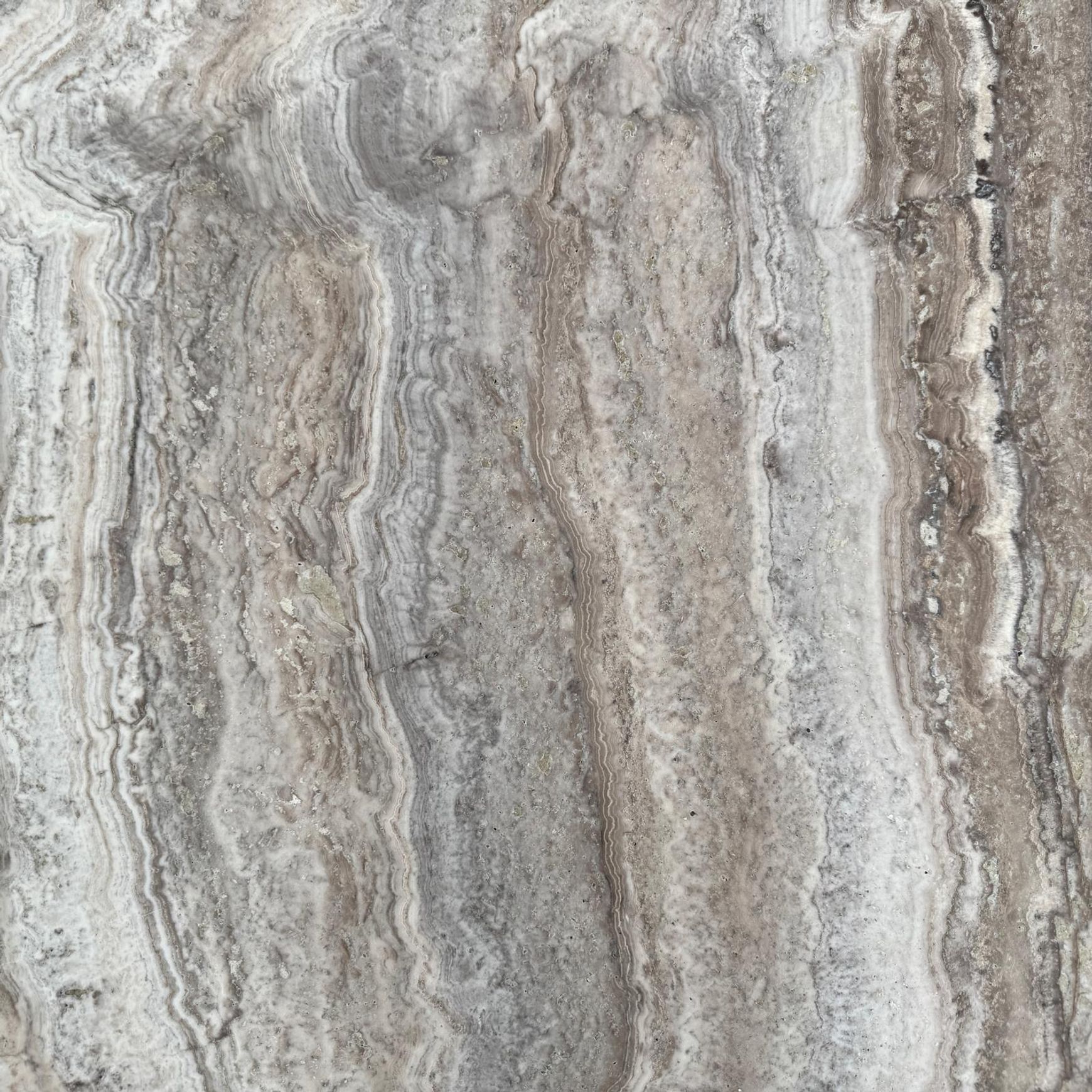 Waterfall Coffee Table - Veincut Silver Travertine
